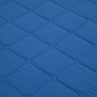 Kit Cobre Leito Colcha Speciale Queen Matelado Toque Acetinado 400 Fios 3 Peças Azul Royal