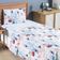 Jogo Cama Lençol Fantasy Solteiro Cama Quarto Infantil Microfibra 3 Peças Bombeiro Branco