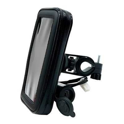 Suporte Capa Case Protetora com Carregador Celular - Fixação Segura 360° para Bicicleta e Moto
