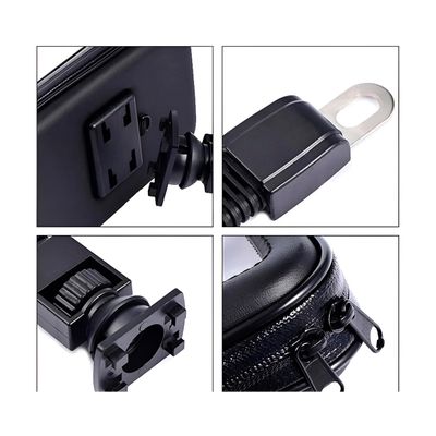 Suporte Capa Case Protetora com Carregador Celular - Fixação Segura 360° para Bicicleta e Moto