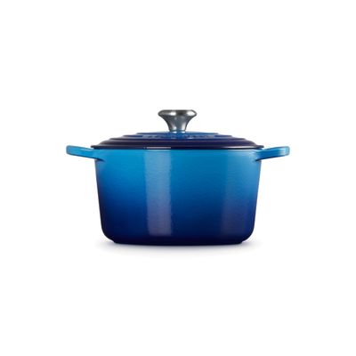 PANELA REDONDA LE CREUSET FUNDA SIGNATURE AZURE BLUE 24CM 21195242202430