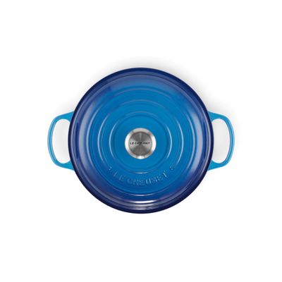 PANELA REDONDA LE CREUSET FUNDA SIGNATURE AZURE BLUE 24CM 21195242202430
