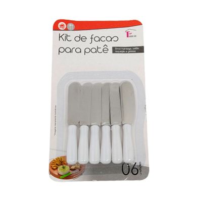 JOGO DE ESPATULAS PATE 6 PEÇAS