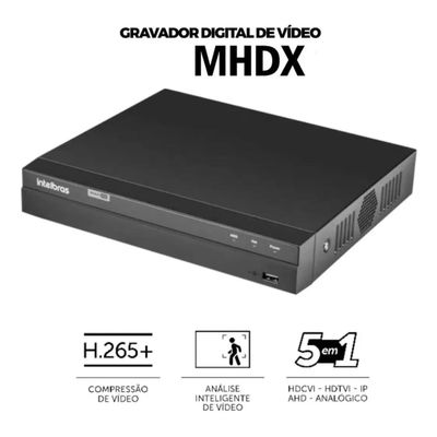 Kit 5 Camera Intelbras segurança monitoramento completo