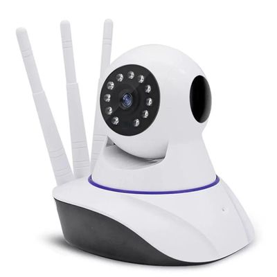 kit 2 Câmeras Robo Ip 3 Antena Wifi Wireles Hd Audio Visão Noturna