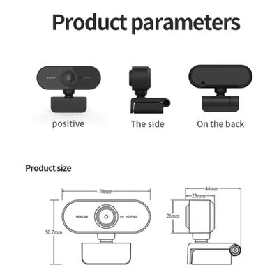Full Hd 1080p Webcam Usb Mini Câmera De Visão 360º Microfone