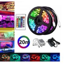 20m Led Faixa De Luz Kit Para Quarto Decorativo