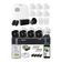 Kit Alarme Residencial s/ Fio E Kit Cftv 4 Câmeras Intelbras 20m completo