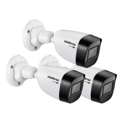 KIT 03 CÂMERA BULLET INTELBRAS VHD 1130 B G6 720p 2.8mm