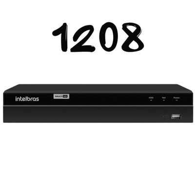 Kit Cftv Monitoramento 4 Cameras Intelbras 1120 Mhdx 1208 1t