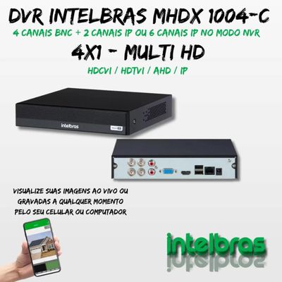 Kit 4 Cameras Segurança Intelbras Full Color vhd 1120b Dvr 4ch Full C/ Purple 1t