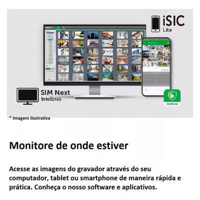 Kit 3 Cameras Segurança Intelbras Full Color vhd 1120b Dvr 4ch Full C/ hd 500GB