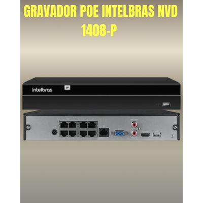 Kit CFTV 6 Câmeras IP Intelbras NVD 1408P S/HD