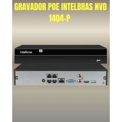 Kit CFTV 1 Câmera IP Vipc 1230B Intelbras NVD 1404P S/HD