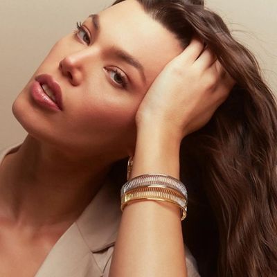 Bracelete feminino Tramas banhado em ouro 18k