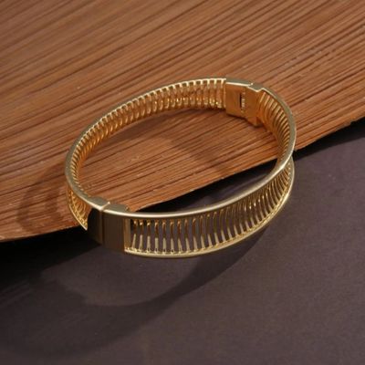 Bracelete feminino Tramas banhado em ouro 18k