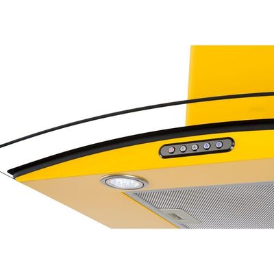 Coifa De Parede 80cm Vidro Curvo Slim Nardelli Yellow 110V