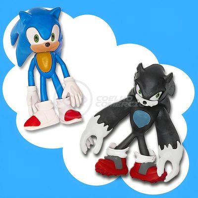 Cartelado Infantil Sonic The Hedgehog 3 Action Figures Sonic Knuckles E Werehog Brinquedos