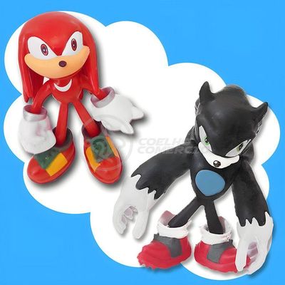 Cartelado Infantil Sonic The Hedgehog 3 Action Figures Sonic Knuckles E Werehog Brinquedos