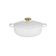 PANELA SAUTEUSE LE CREUSET SIGNATURE 24CM COM PEGADOR DOURADO BRANCO 21198240101441