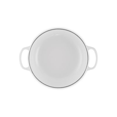 PANELA SAUTEUSE LE CREUSET SIGNATURE 24CM COM PEGADOR DOURADO BRANCO 21198240101441