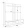 Painel Para Tv 65 Pol Com Bancada Suspensa New L05 Nature Off White - Lyam Decor