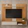Painel Para Tv 65 Pol Com Bancada Suspensa New L05 Nature Off White - Lyam Decor