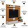 Painel Para Tv 65 Pol Com Bancada Suspensa New L05 Nature Off White - Lyam Decor