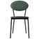 Cadeira Estofada Para Sala De Jantar Azuri Preto C01 Courino Verde Sálvia - Lyam Decor