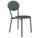 Cadeira Estofada Para Sala De Jantar Azuri Preto C01 Courino Verde Sálvia - Lyam Decor