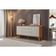 Buffet Sinus 2 Porta 3 Gavetas Mavaular Naturalle-off White