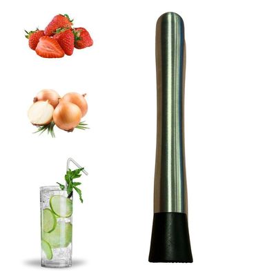 Socador Amassador Profissional De Inox Para Drinks Caipirinhas Frutas Alho Tempero