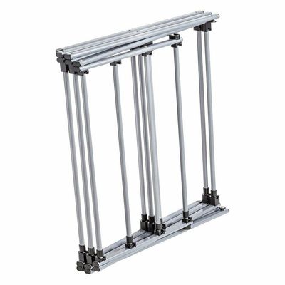 Varal Chao Roupas Dobravel Secador Telescopico Vertical Extensivel 11 Grades Portatil