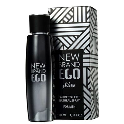 New Brand Prestige Ego Silver Eau De Toilette - Perfume Masculino 100ml