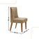Mesa Liz 120 Mdf Canto Copo E Com 4 Cadeiras Safira Turim 07 Naturalle