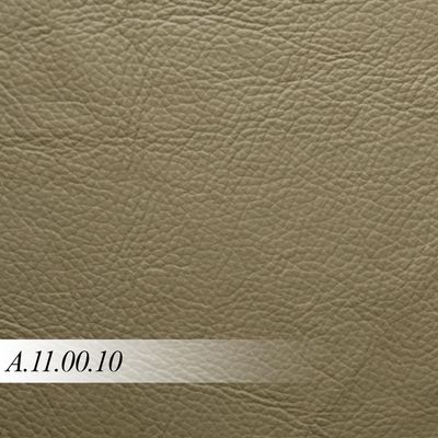 Sofá Living 4 lugares 292cm Agostino Pés Design em Ferro Couro Bege G52 - Gran Belo