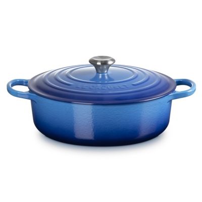 PANELA RISOTTO LE CREUSET SIGNATURE FERRO ESMALTADO 30CM AZURE BLUE 21179302202430
