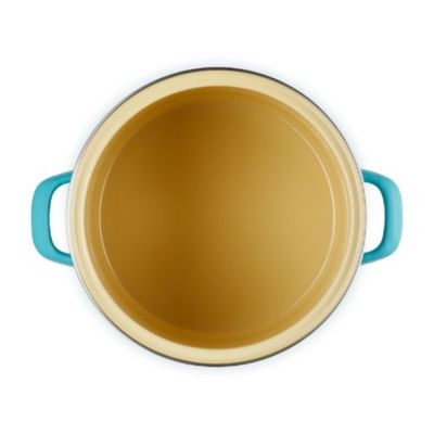 STOCKPOT LE CREUSET EM AÇO ESMALTADO COM PEGADOR EM AÇO INOX 7,6L 22CM AZUL CARIBE 56000081702203
