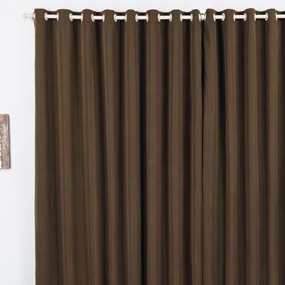 Cortina Duda 4,00m x 2,80m Metros Tabaco Tecido Oxford Para Sala ou Quarto