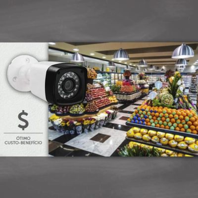 Kit 4 Cameras Segurança 1080p Full Hd Dvr Intelbras 4ch C/hd 500Gb
