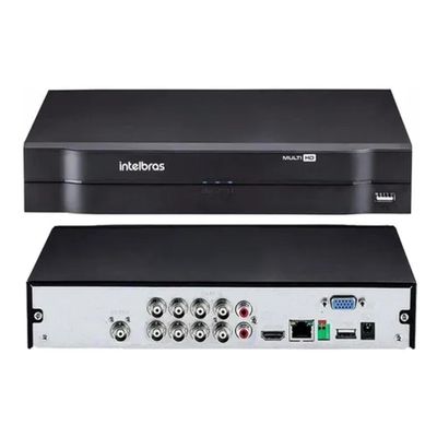 Kit 8 Câmeras VHD 1220 B Full Color Full HD 1080p + Gravador MHDX Multi Hd 8 Canais S/HD