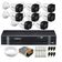 Kit 8 Câmeras VHD 1220 B Full Color Full HD 1080p + Gravador MHDX Multi Hd 8 Canais S/HD
