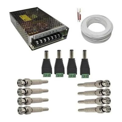 Kit 8 Câmeras VHD 1220 B Full Color Full HD 1080p + Gravador MHDX Multi Hd 8 Canais S/HD