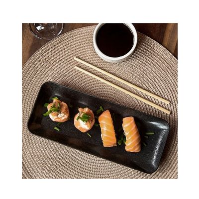 Travessa Petisqueira Bandeja Marrom Bar Restaurante Sushi 5un