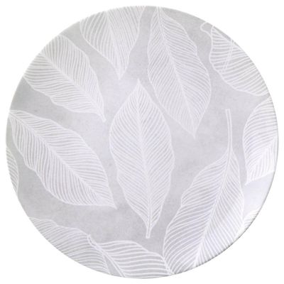 Conjunto 12 Pratos Rasos Tramontina Arbo 25cm em Porcelana Decorada Cozinha Mesa Posta
