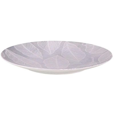 Conjunto 12 Pratos Rasos Tramontina Arbo 25cm em Porcelana Decorada Cozinha Mesa Posta