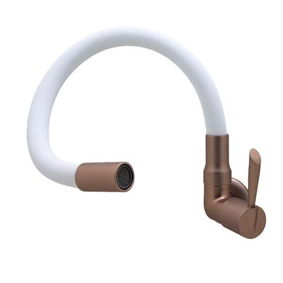 Torneira De Parede Flexível Branco E Cobre ¼ De Volta 3068 C29 -bognar
