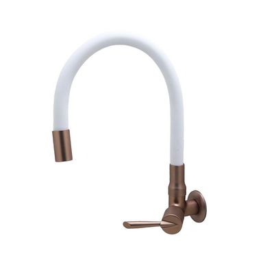 Torneira De Parede Flexível Branco E Cobre ¼ De Volta 3068 C29 -bognar