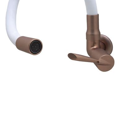 Torneira De Parede Flexível Branco E Cobre ¼ De Volta 3068 C29 -bognar
