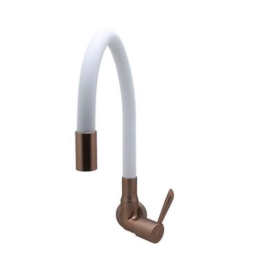 Torneira De Parede Flexível Branco E Cobre ¼ De Volta 3068 C29 -bognar